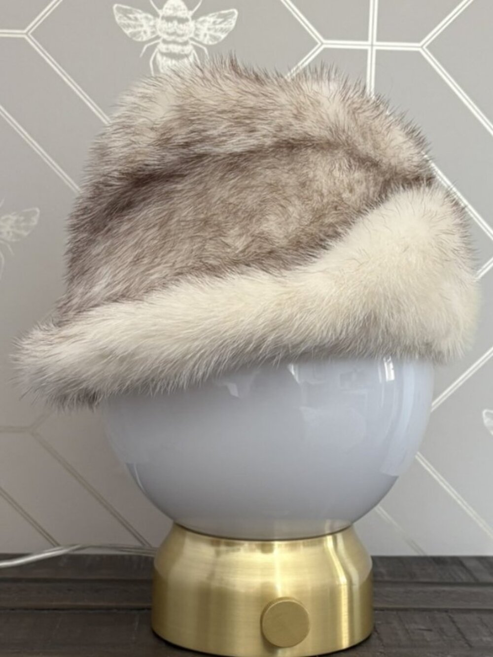 Silver Fox Asymmetrical Hat